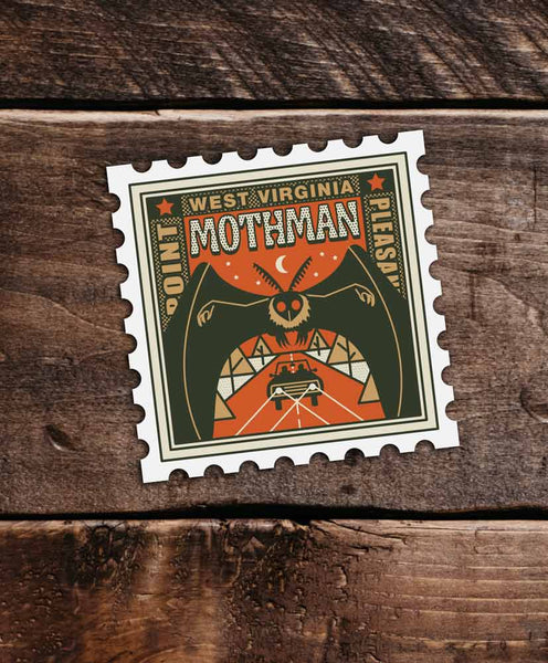 Mothman Stamp Sticker