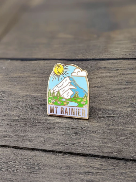 Mount Rainier National Park Enamel Pin