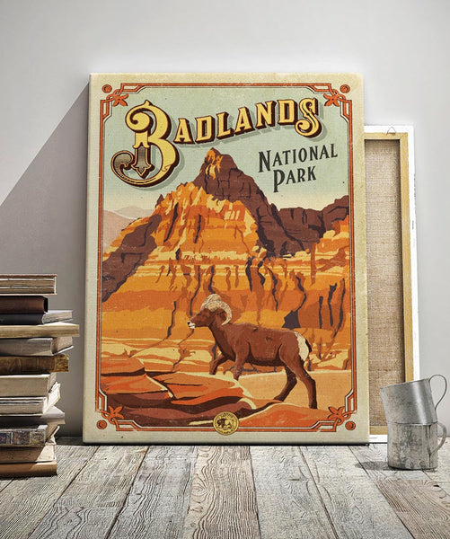 Badlands National Park Poster – thelonebison
