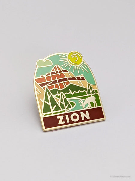 Zion National Park Enamel Pin