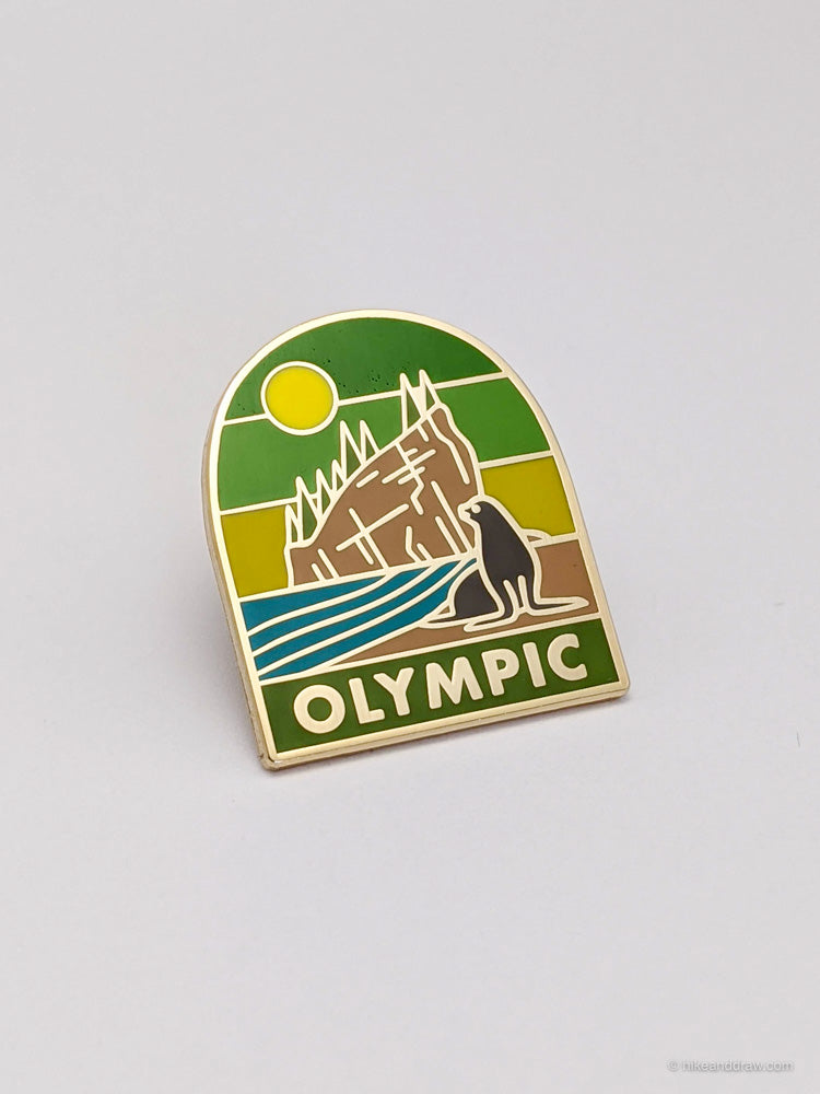 Olympic National Park Enamel Pin