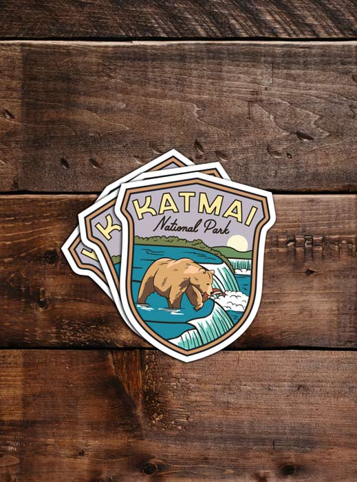 Katmai National Park Sticker