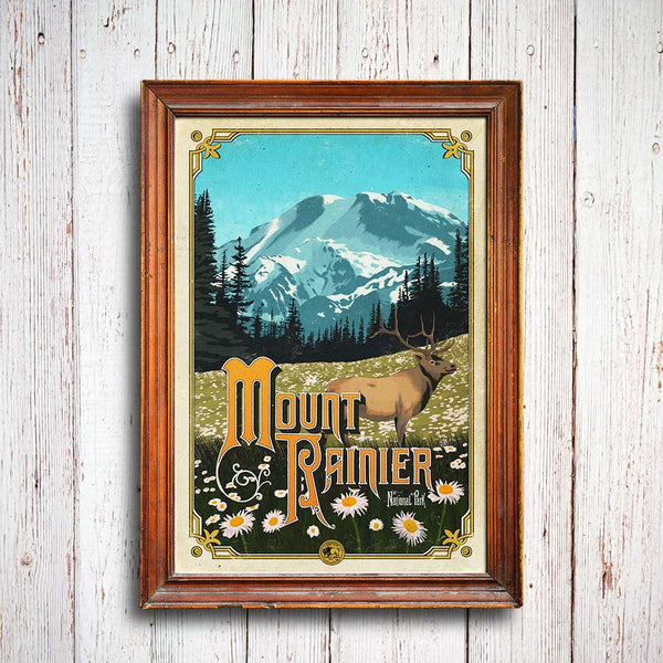 Mount Rainier National Park Poster