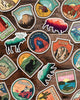 National Park Stickers, GET 3, 6, 10, 20, 30 or 63 Vinyls for Laptop, water bottle or car