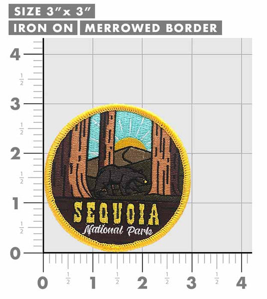 thumbnail image 2 of Sequoia National Park Full Embroidered Illustrated Iron 2 of 11