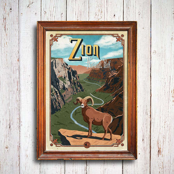 Zion National Park Poster