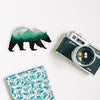 Black bear Sticker, waterproof vinyl for Laptop, Car Window, cooler, bumper and water bottle.