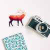 Elk Sticker, waterproof vinyl for Laptop, Car Window, cooler, bumper and water bottle.