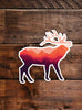 Elk Sticker, waterproof vinyl for Laptop, Car Window, cooler, bumper and water bottle.