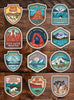 National Park Stickers, GET 3, 6, 10, 20, 30 or 63 Vinyls for Laptop, water bottle or car