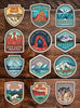 National Park Stickers, GET 3, 6, 10, 20, 30 or 63 Vinyls for Laptop, water bottle or car