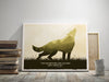wolf art canvas