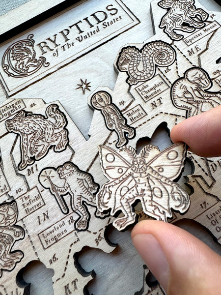 Cryptids of the United States Map