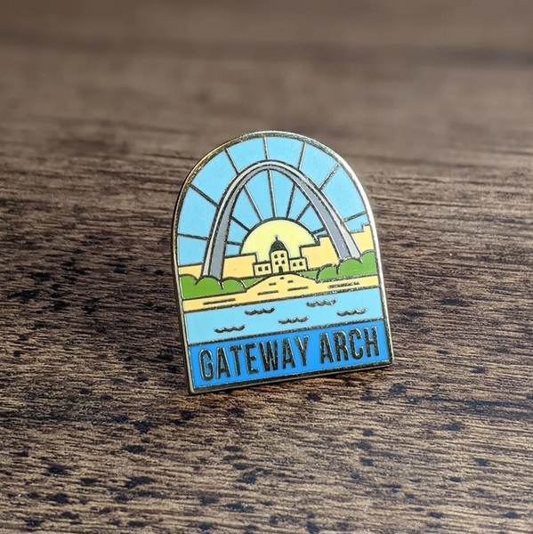 Gateway Arch National Park Enamel Pin