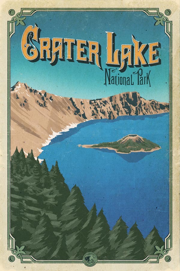 Crater Lake National Park Poster