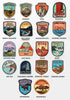 Embroidered iron on National Park patches, GET 5, 10, 20, 30 patches, choose your favorites from our NP Collection
