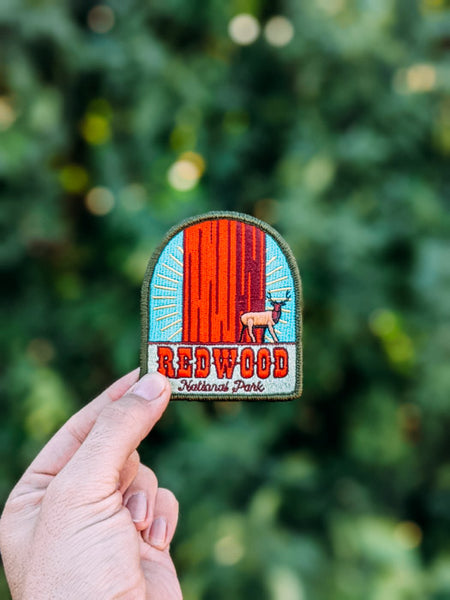 Redwood National Park Embroidery Patch