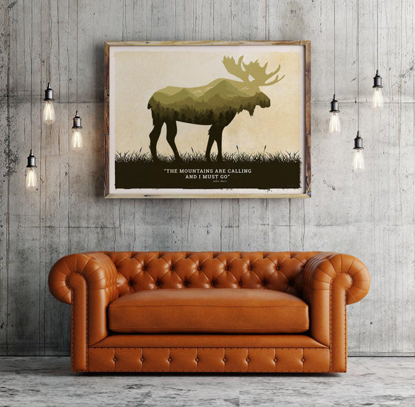 moose art poster