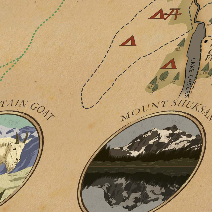 North Cascades National Park Map - North Cascades Map 2 1024x1024 