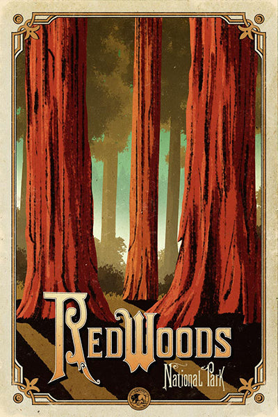Redwoods National Park Poster