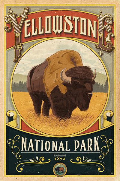 Yellowstone National Park Poster