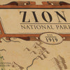 Zion National Park Map Print